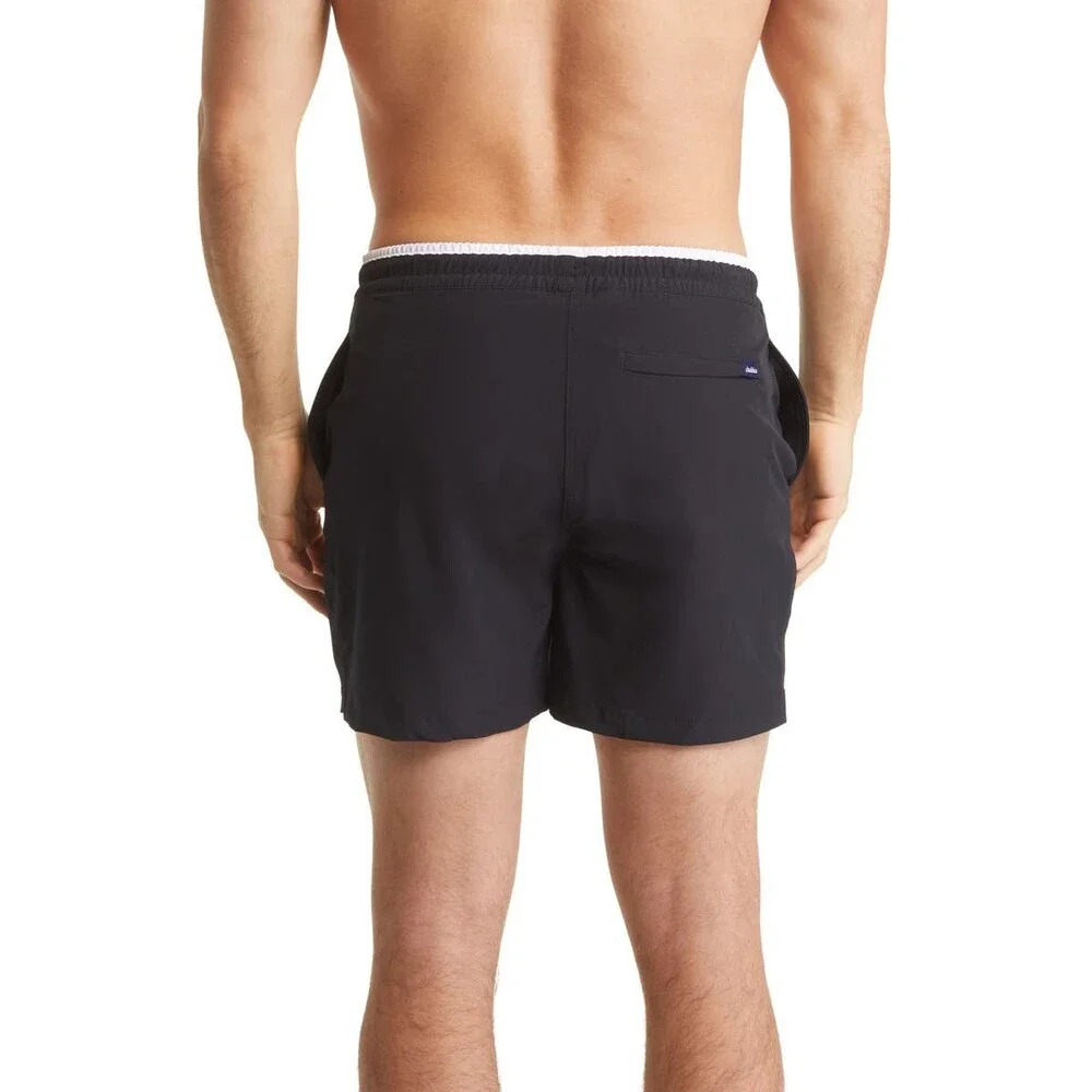 Chubbies Swim Trunks Mens 2XL Black Boxer Brief Lined Drawstring Waist FTS1002